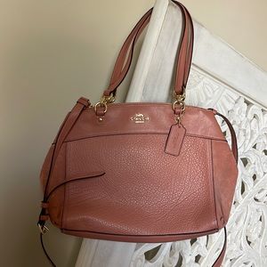 Vintage Coach leather and suede bag